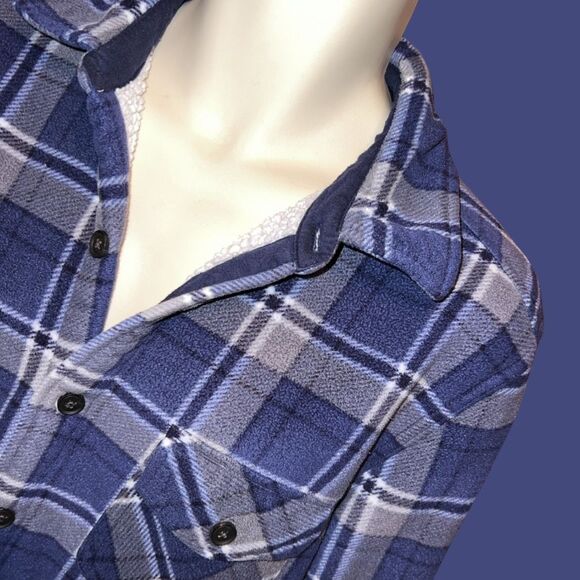 Freedom Foundry Dry Goods Fleece Sherpa Lined Plaid Jacket Size Medium - Picture 2 of 6